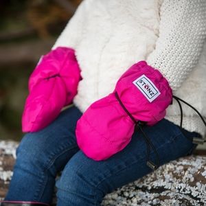Stonz Mitts Pink 12-24 Months Winter Gloves Infants Babies